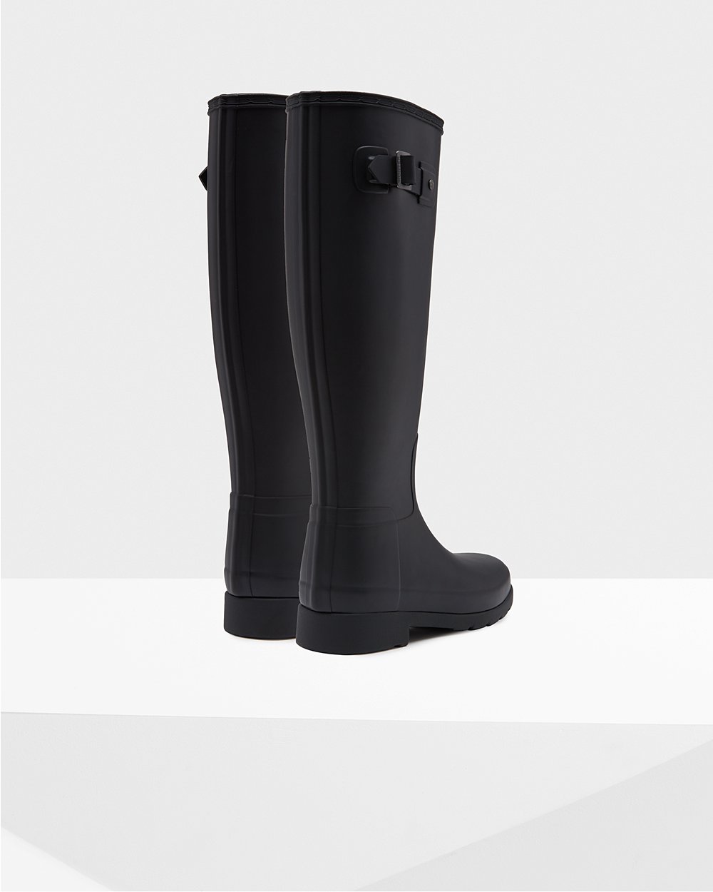 Botas de Lluvia Altas Hunter Mujer - Original Refined - Negros - JMEFQBX-10